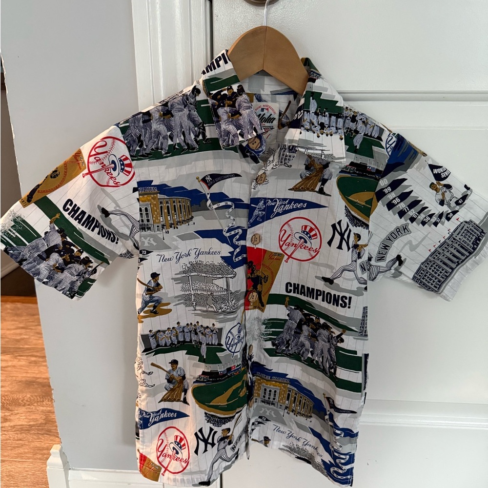 Reyn Spooner Kids Button Down Shirt - MLB Yankees